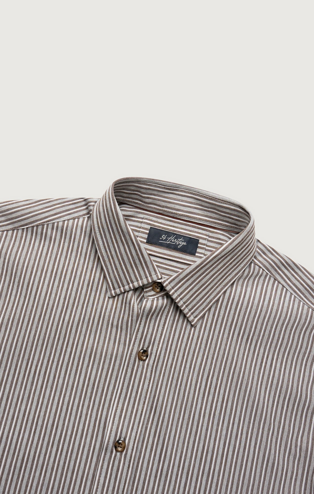 Striped Shirt in Brown - Image 7