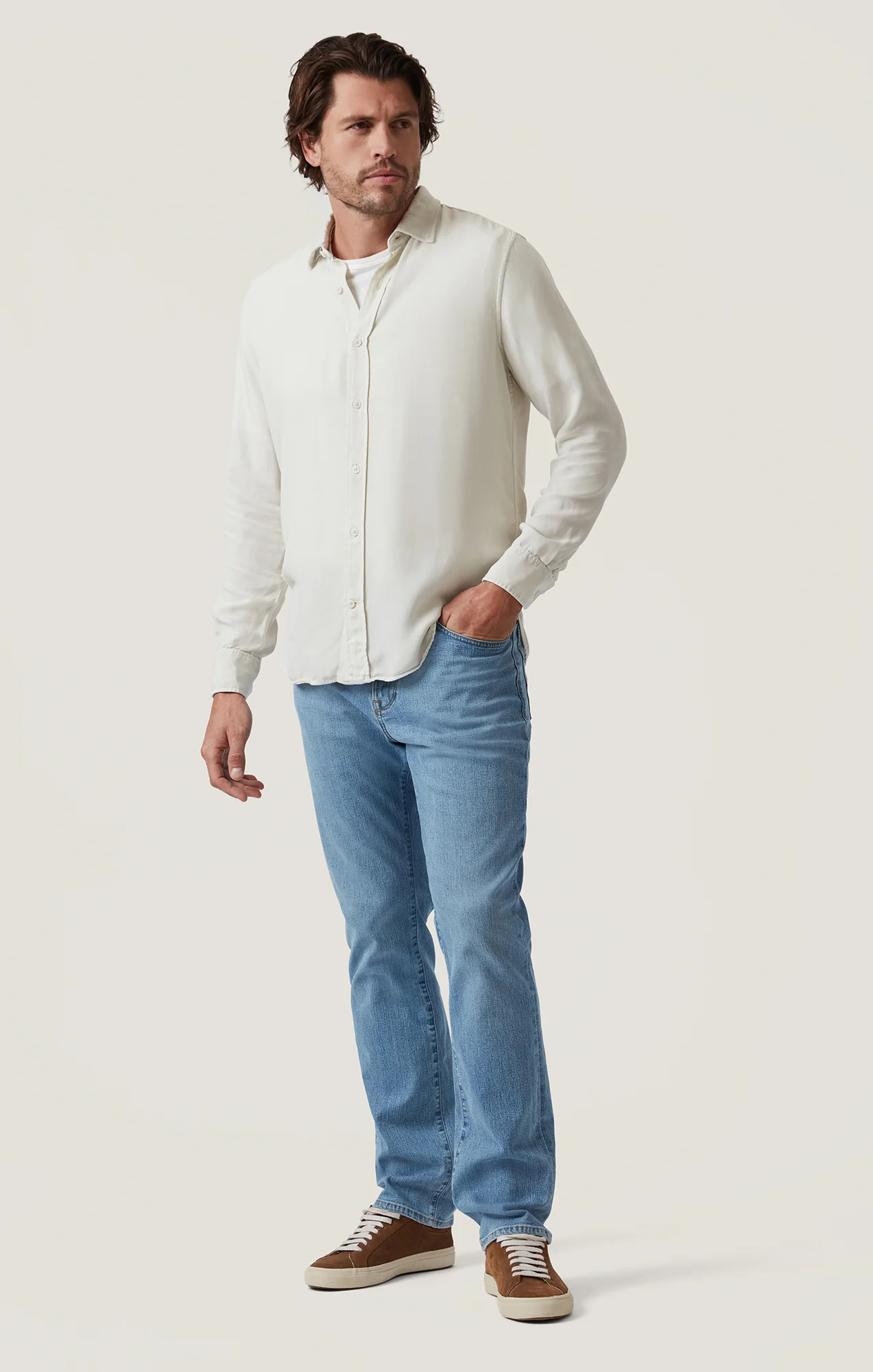 Soft Shirt in Ivory - Image 7