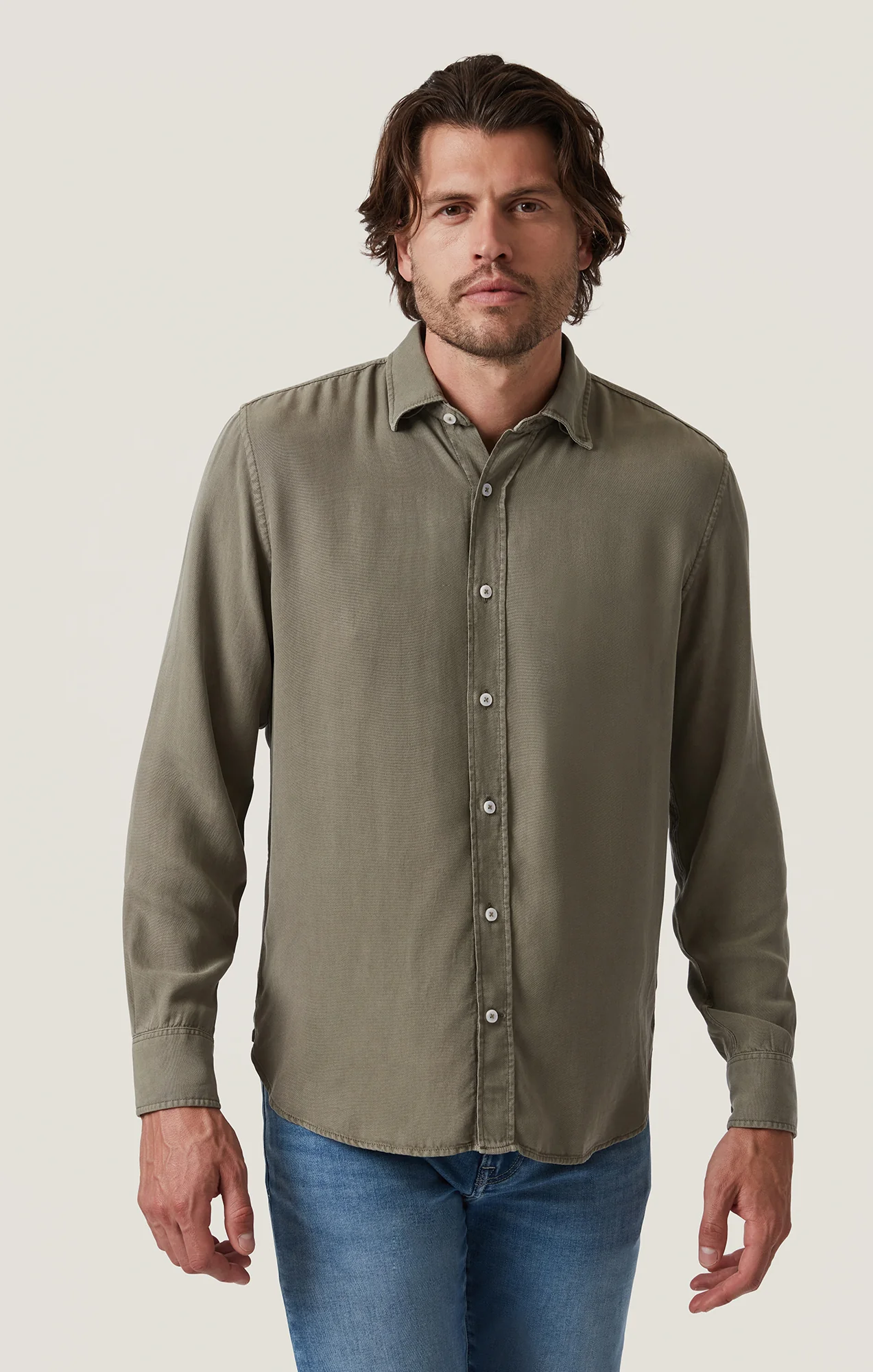 Soft Shirt in Pastel Olive