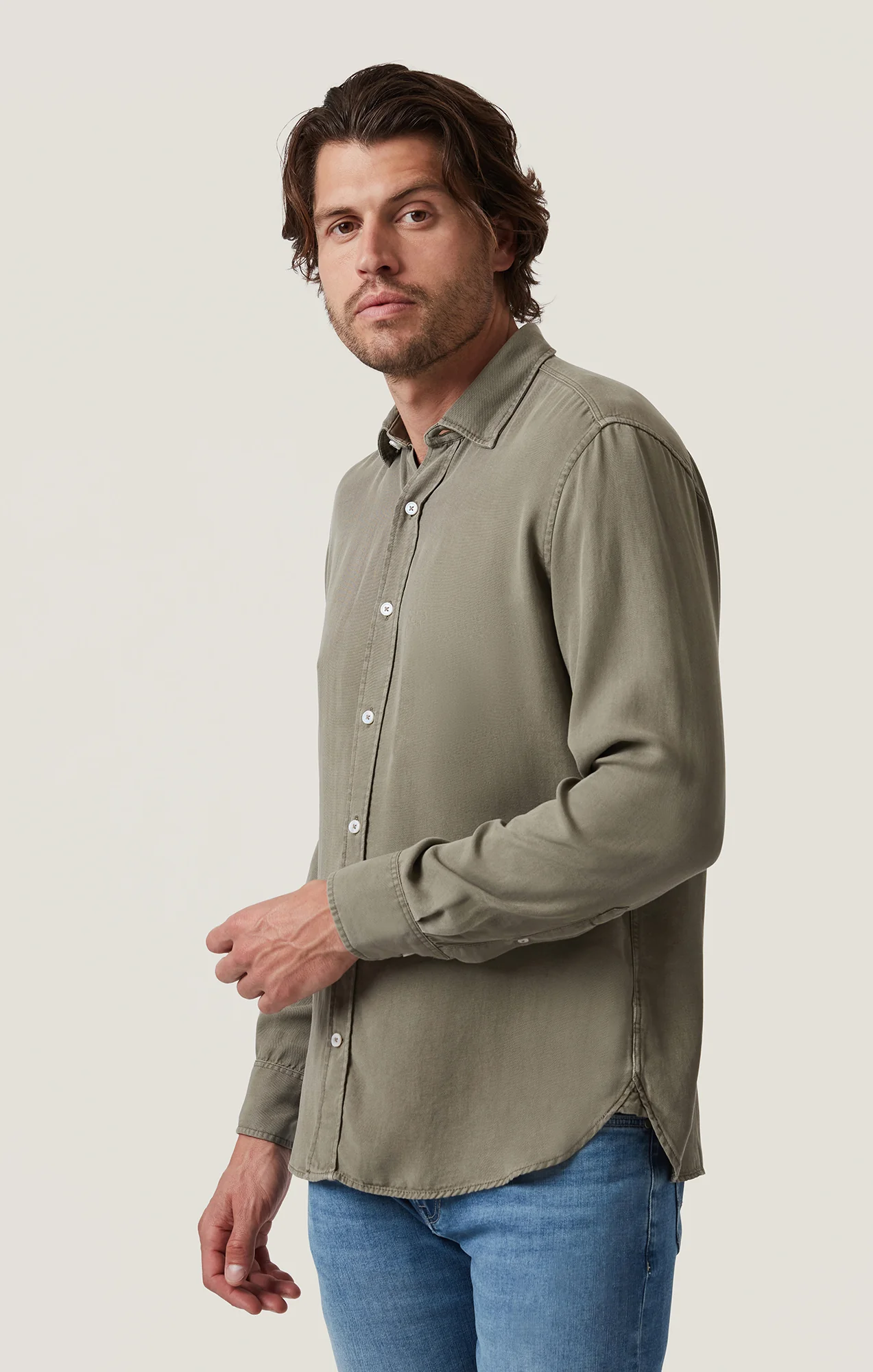 Soft Shirt in Pastel Olive - Image 2