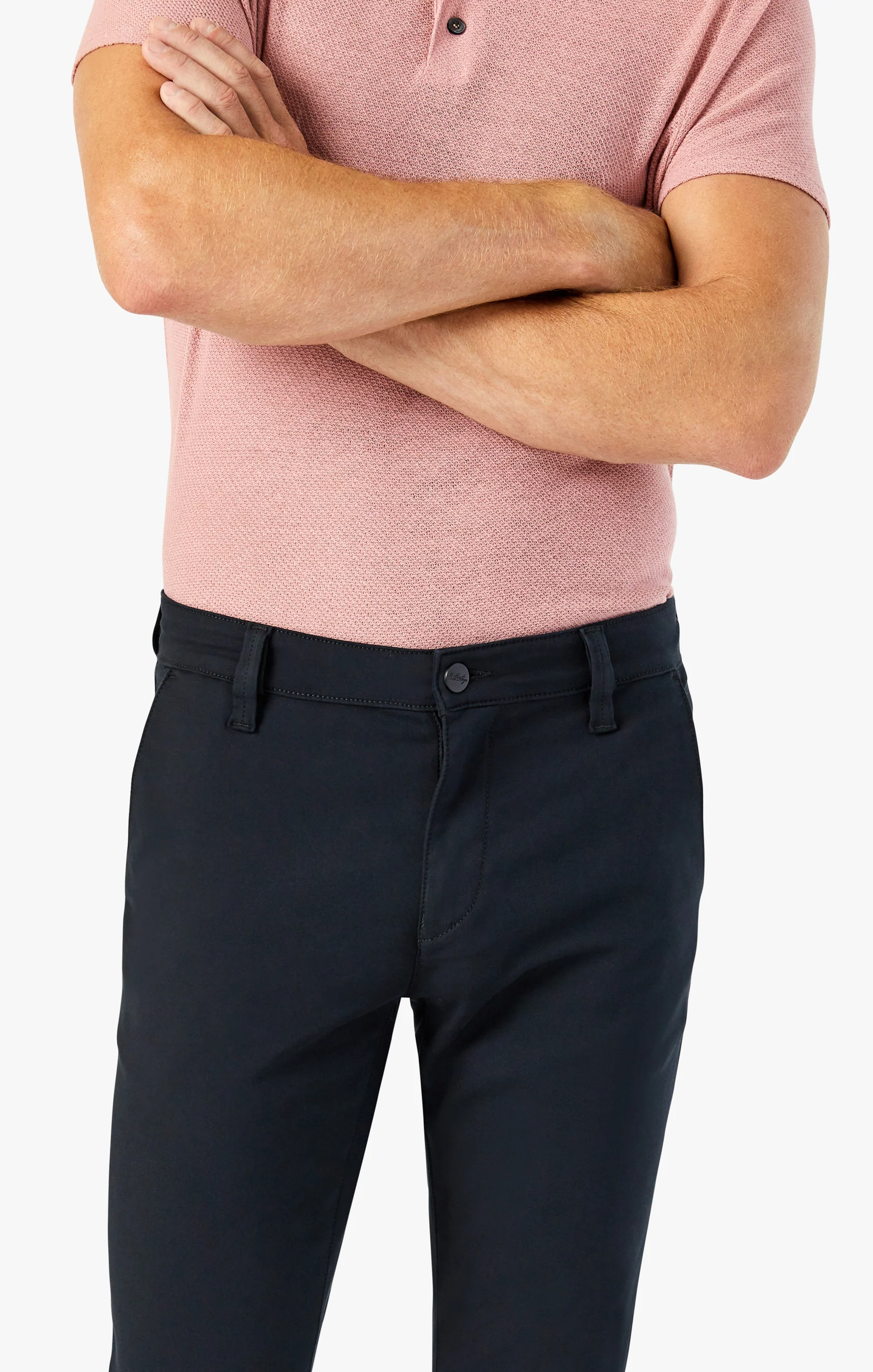 Verona Straight Leg Chino Pants In Black High Flyer - Image 6