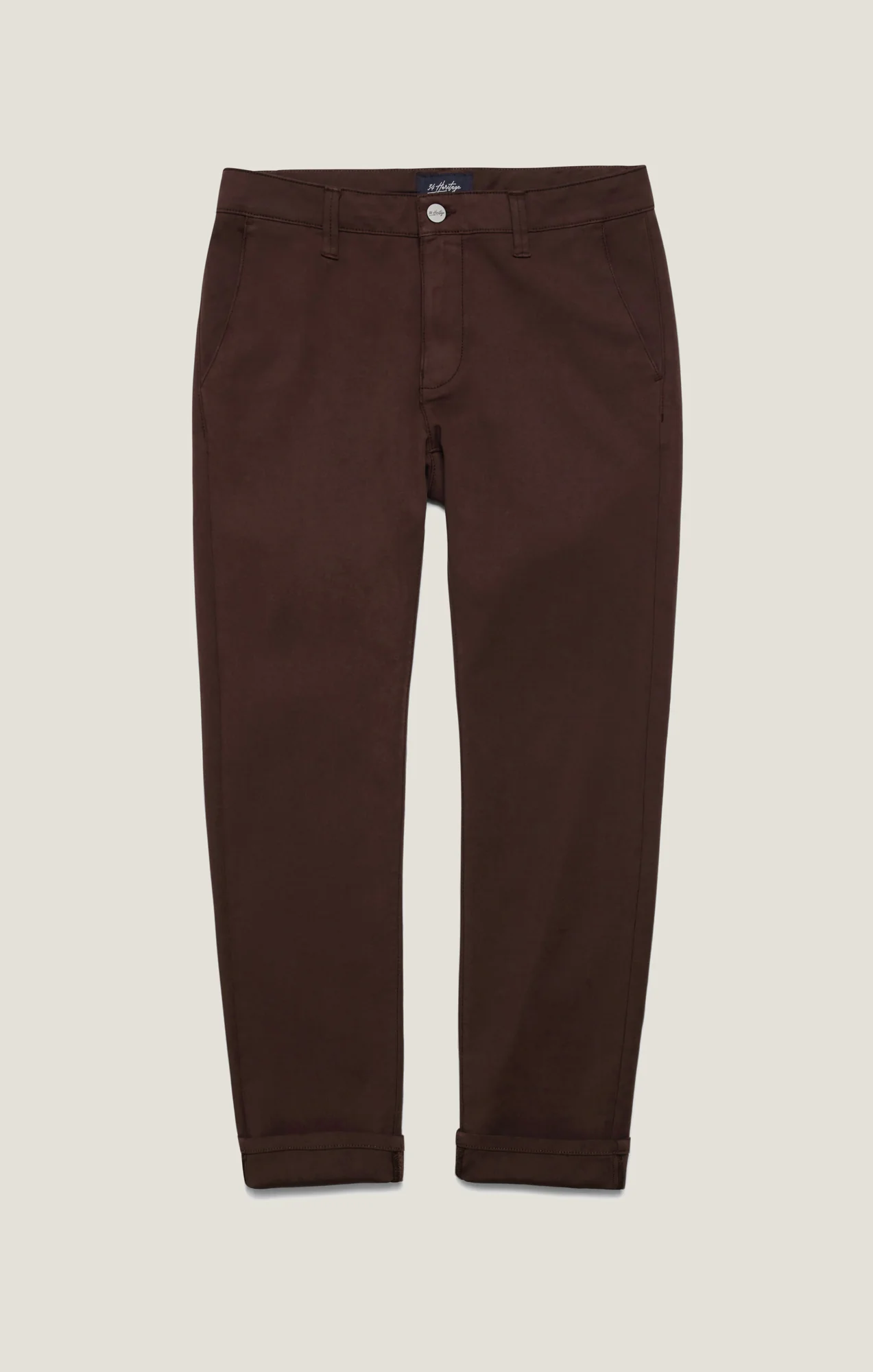 Verona Straight Leg Chino Pants In Burgundy High Flyer - Image 7