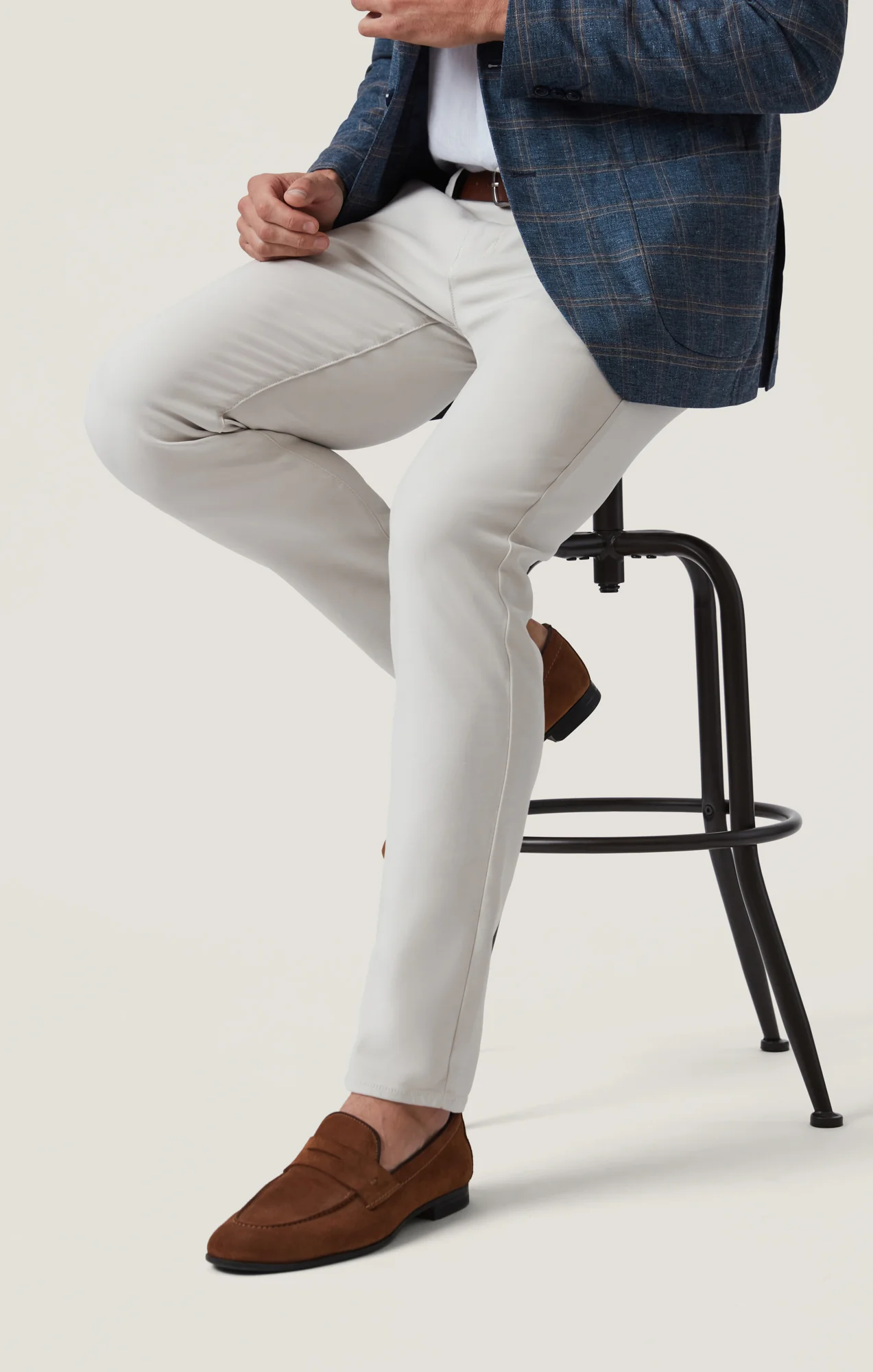 Verona Straight Leg Chino Pants in Cloud High Flyer - Image 7