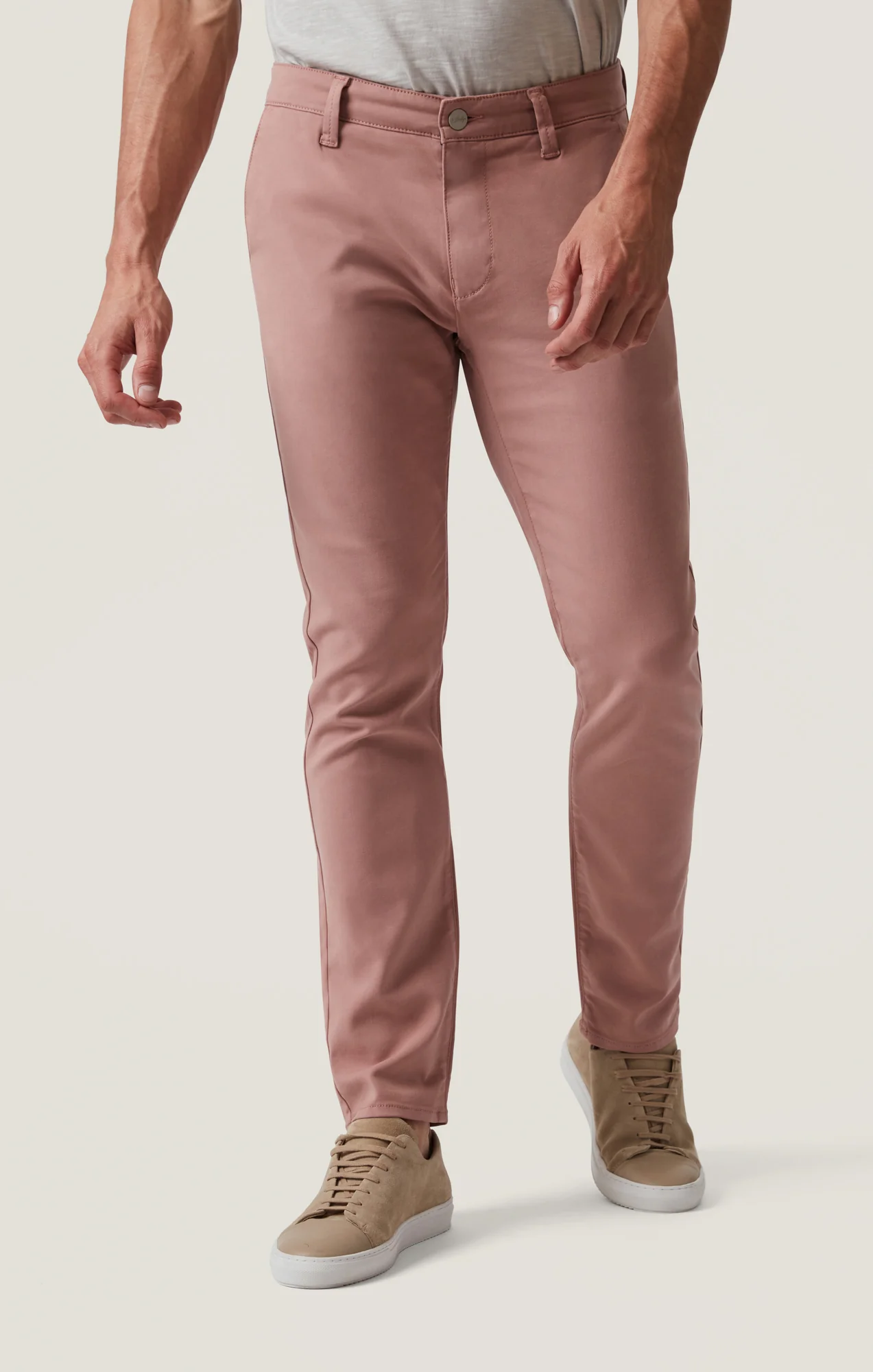 Verona Straight Leg Chino Pants In Rose High Flyer - Image 2