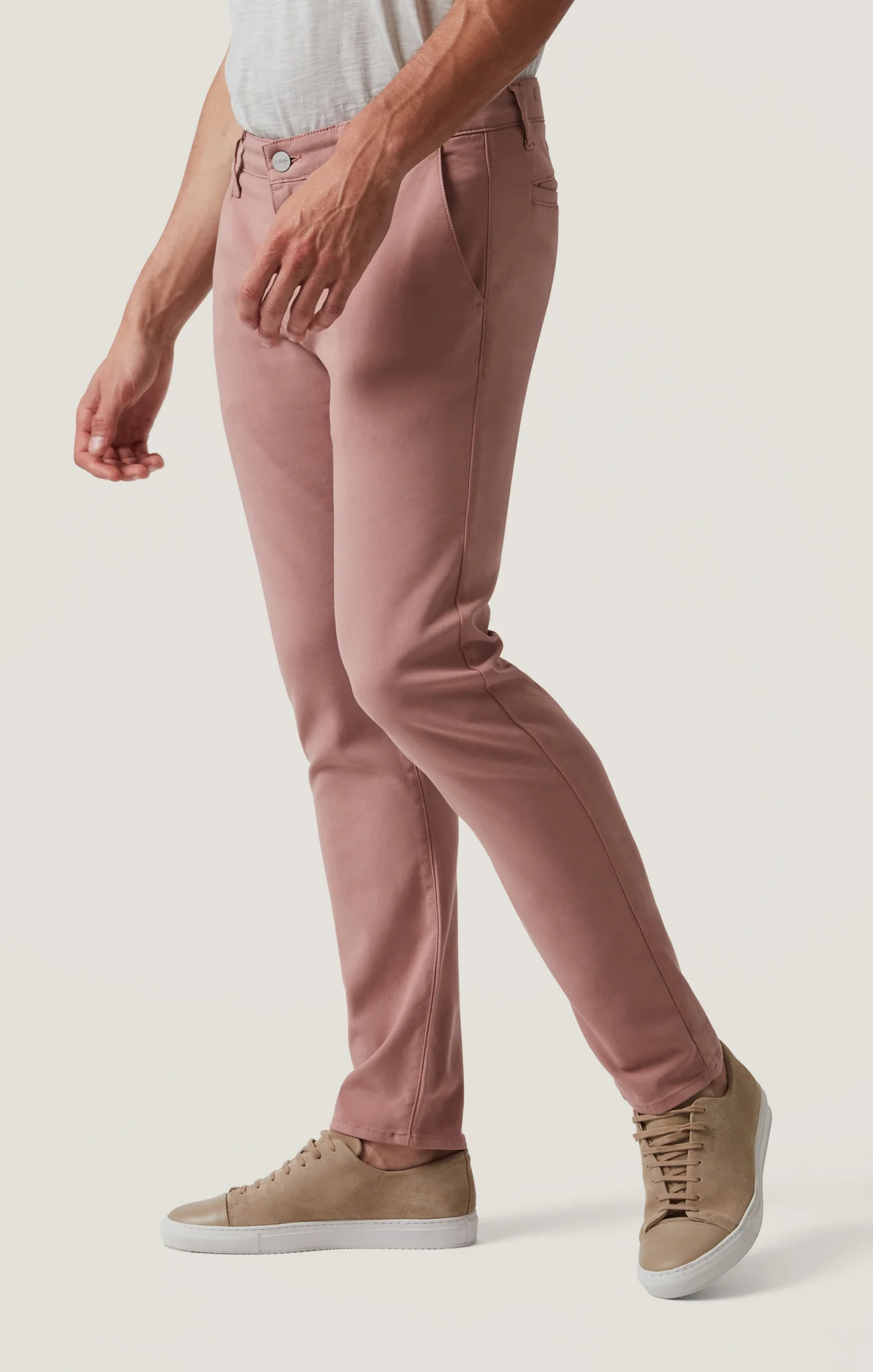 Verona Straight Leg Chino Pants In Rose High Flyer - Image 3