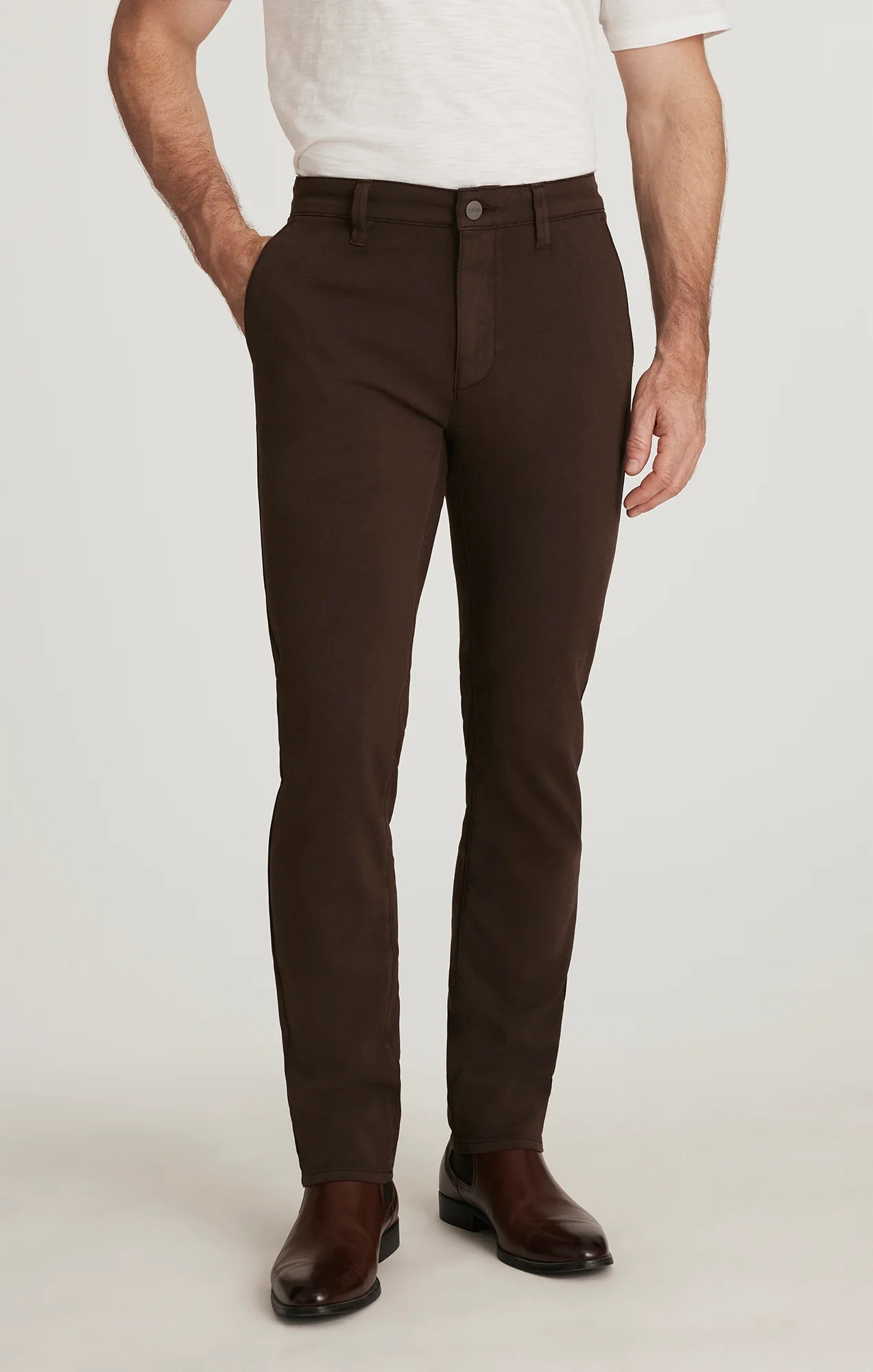 Verona Straight Leg Chino Pants In Syrup High Flyer - Image 2