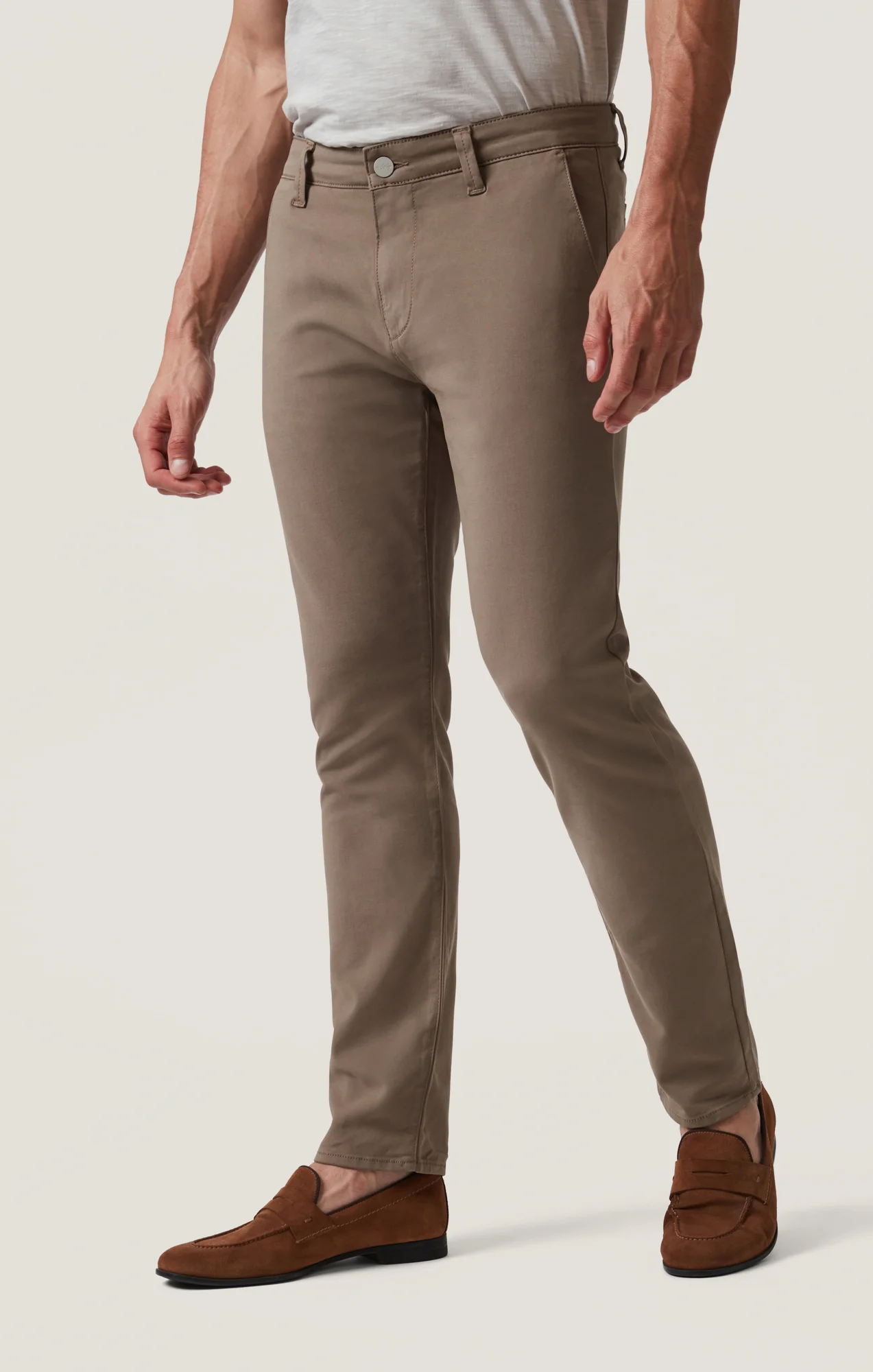 Verona Straight Leg Chino Pants In Toffee High Flyer - Image 3