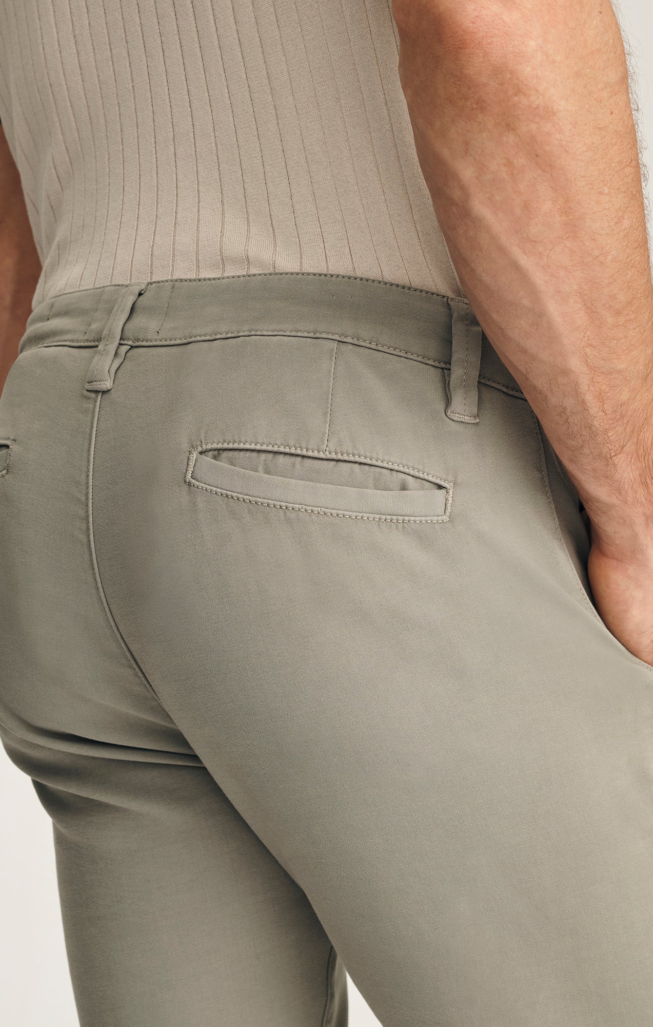 Verona Straight Leg Chino Pants In Dove High Flyer - Image 5