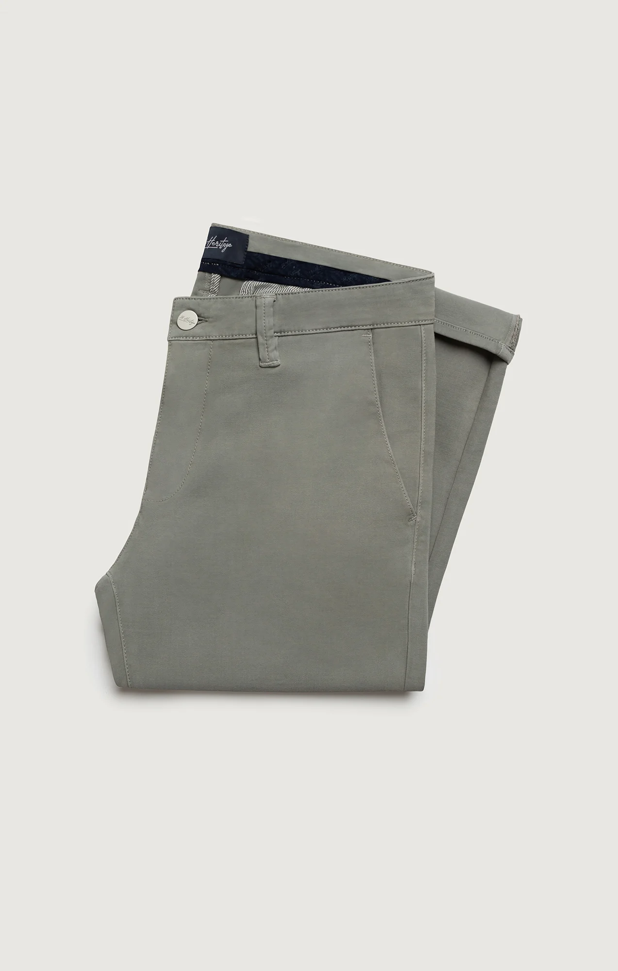 Verona Straight Leg Chino Pants In Dove High Flyer - Image 9