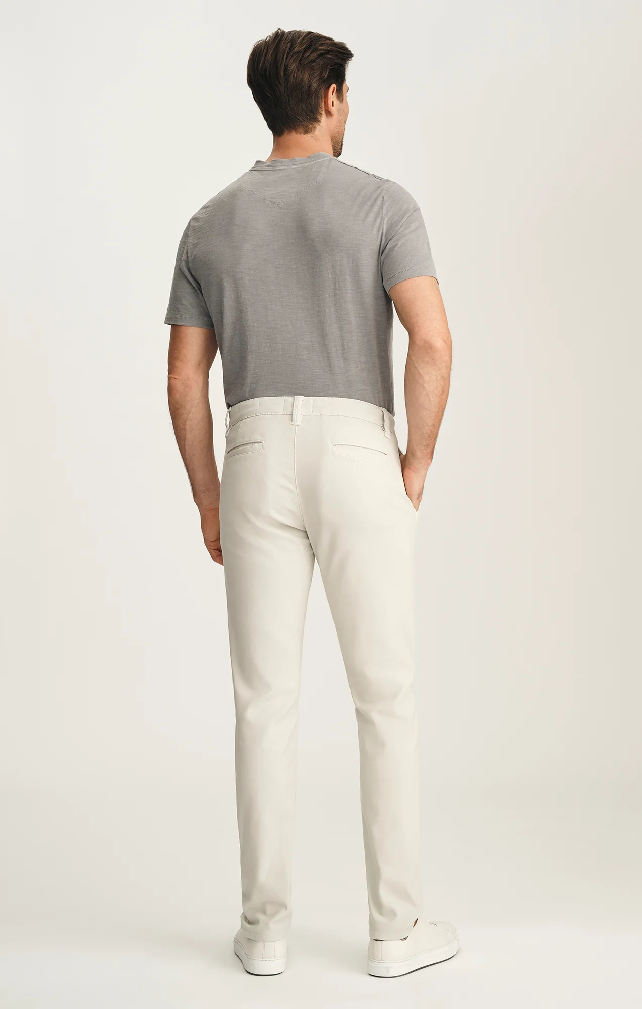 Verona Straight Leg Chino Pants In Glacier High Flyer - Image 3