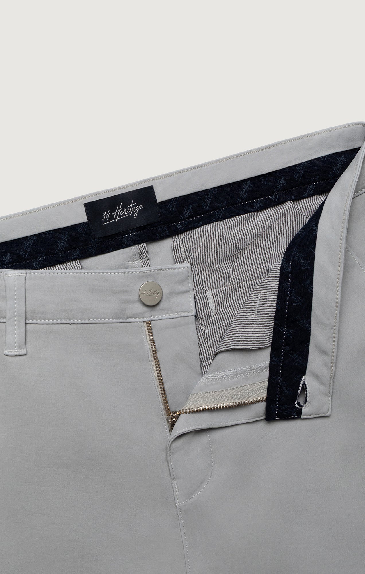 Verona Straight Leg Chino Pants In Ice Grey High Flyer - Image 8