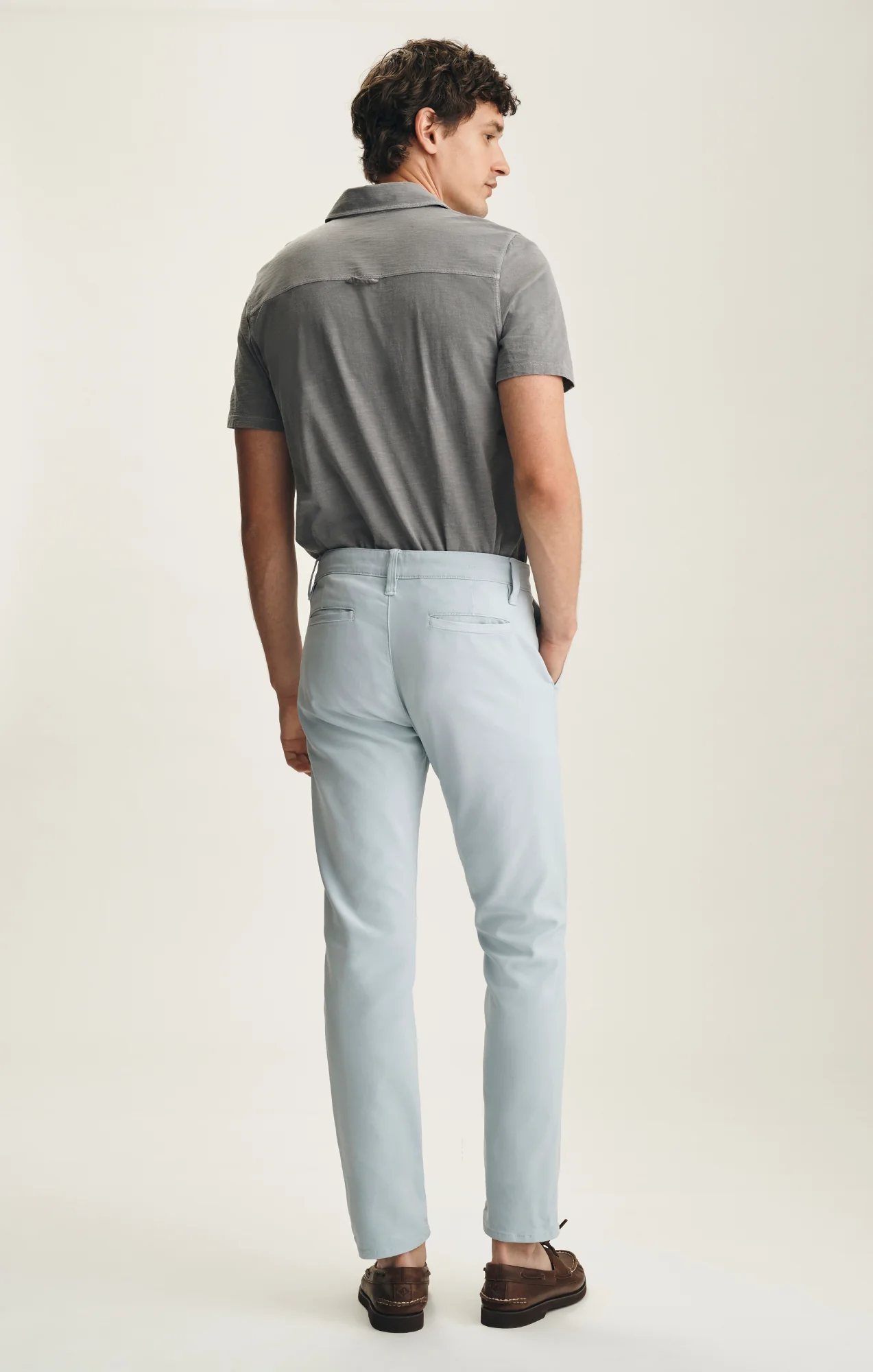 Verona Straight Leg Chino Pants In Mist High Flyer - Image 3